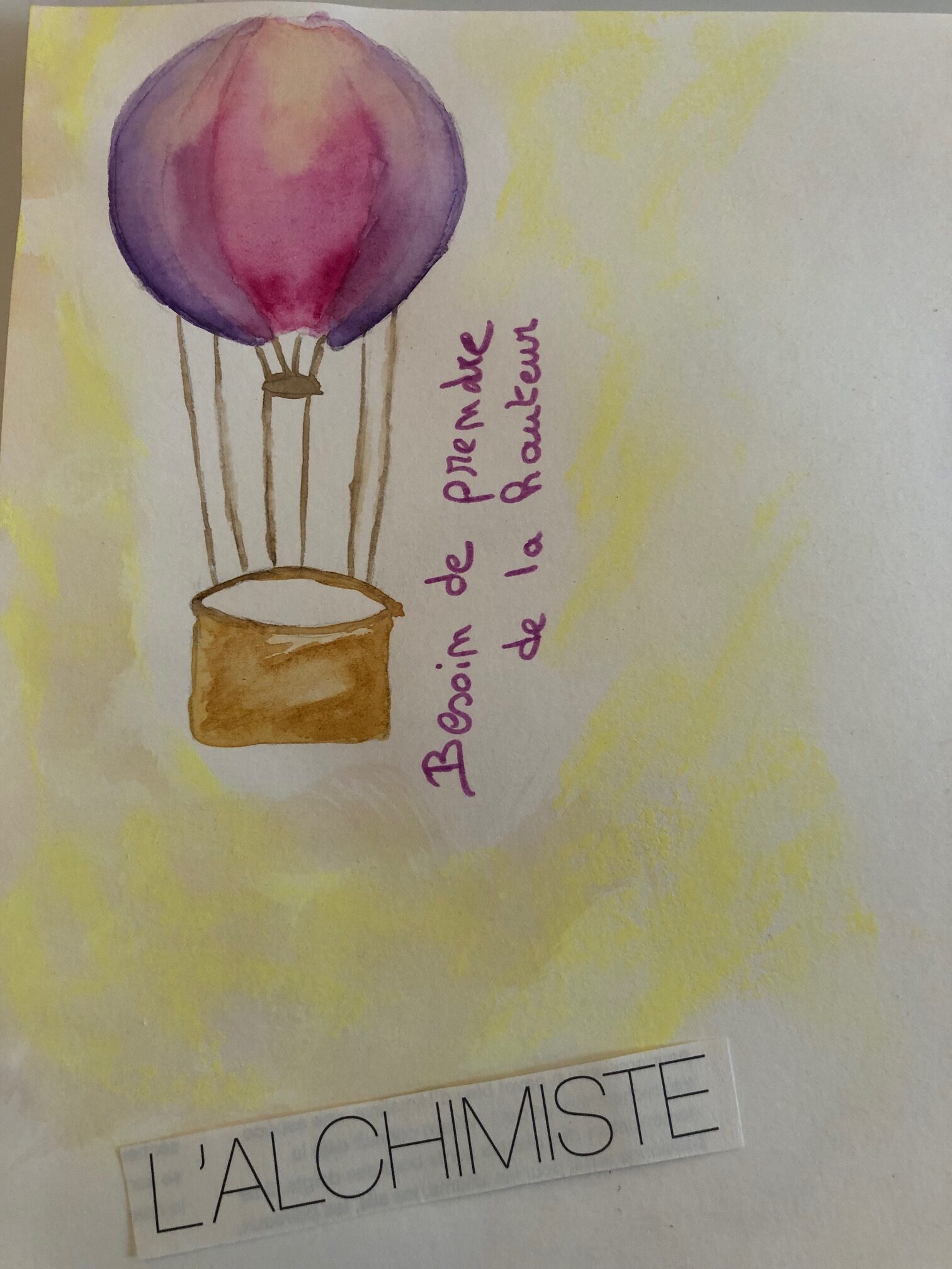 dessin-montgolfiere Dessin montgolfière art thérapie Gan